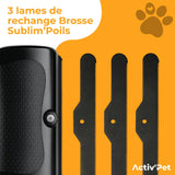 3 Ersatzklingen für die Sublim'Poils Bürste